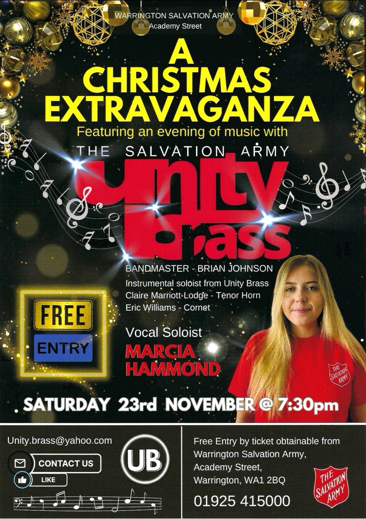 Warrington Salvation Army's Christmas Extravaganza