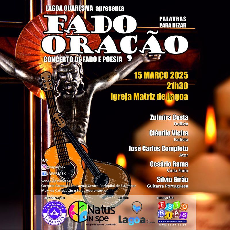 LAGOA QUARESMA apresenta : FADO ORA\u00c7\u00c3O