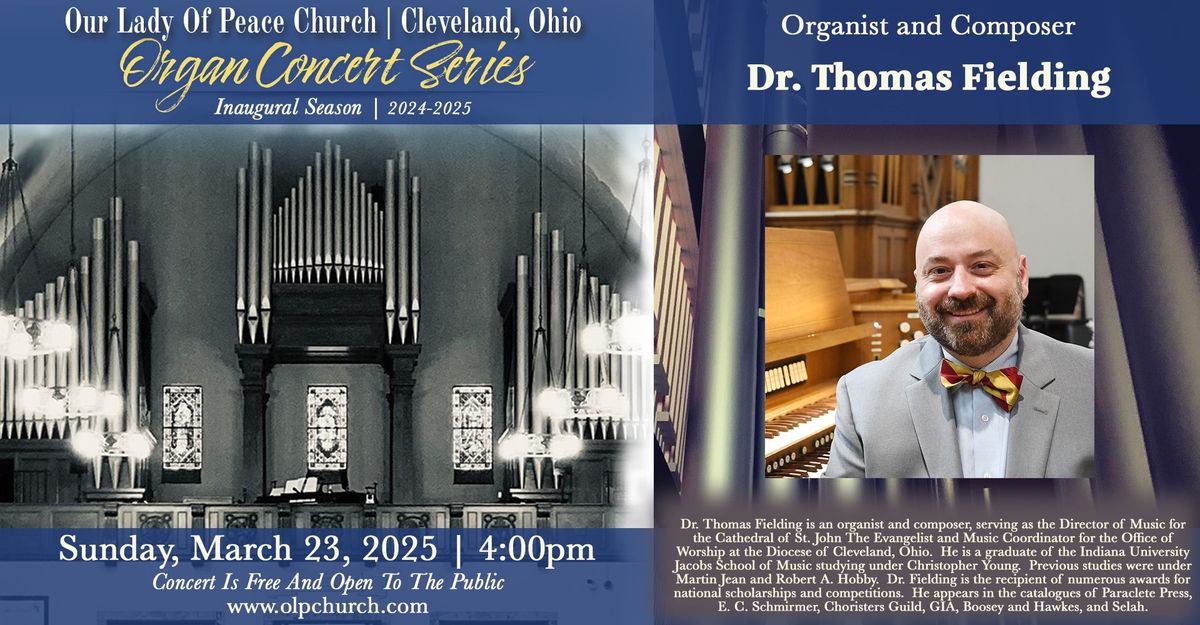 Organ Concert Series at Our Lady of Peace