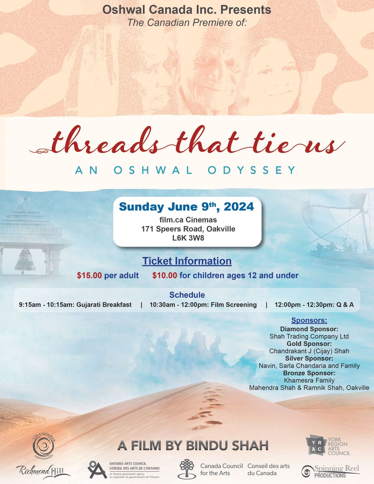 Threads That Tie Us:An Oshwal Odyssey. Film Screening