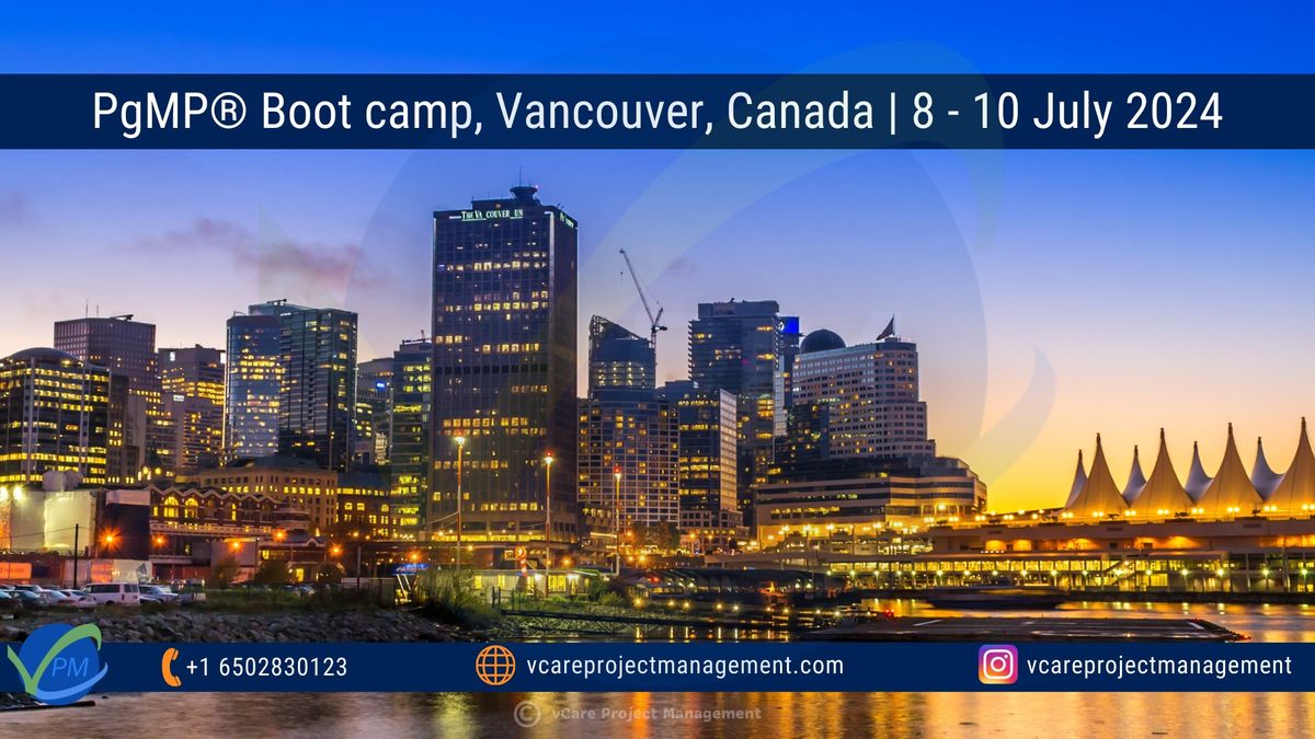 Best PMI PgMP Boot camp Vancouver Canada - vCare Project Management