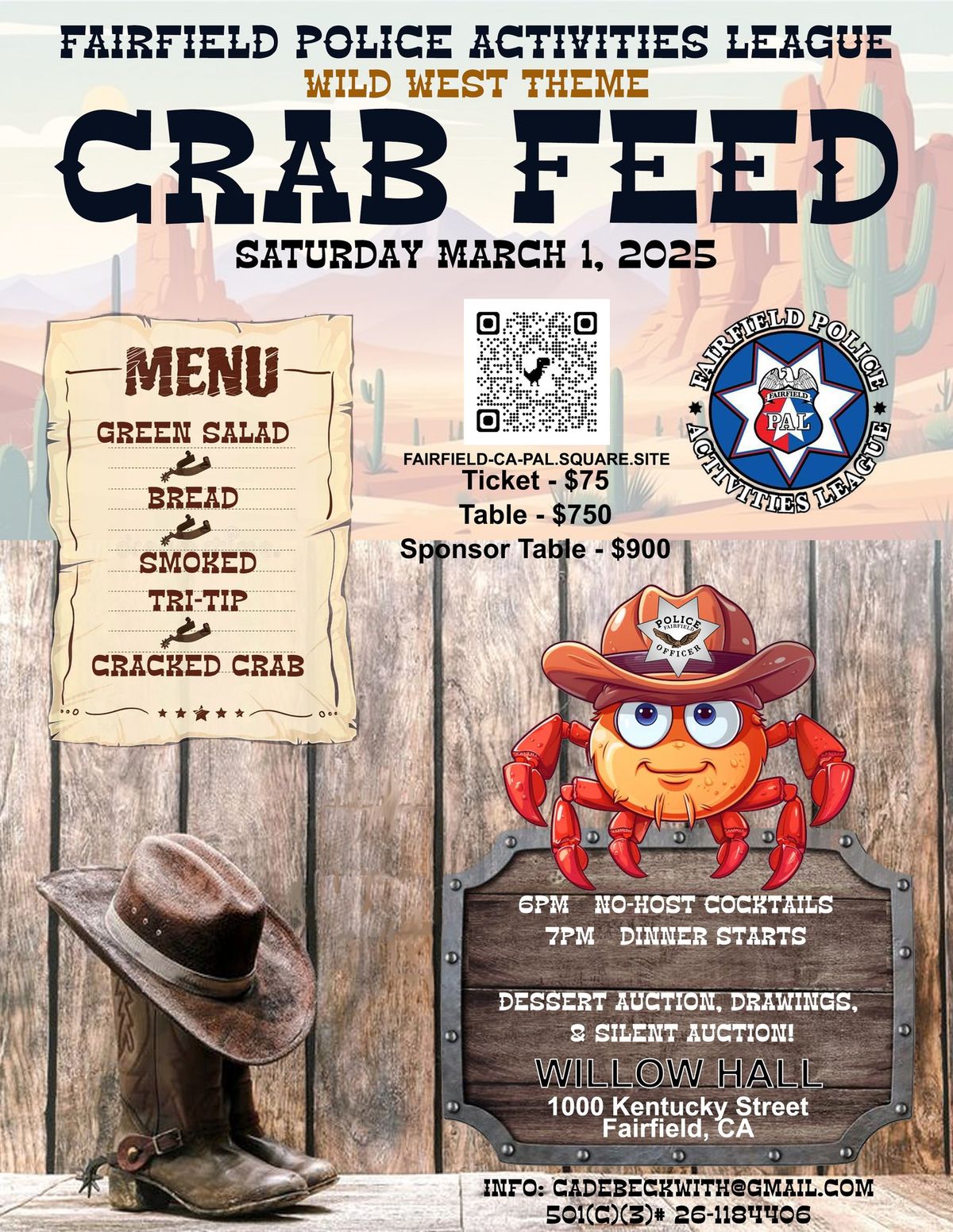 Fairfield PAL Crab Feed