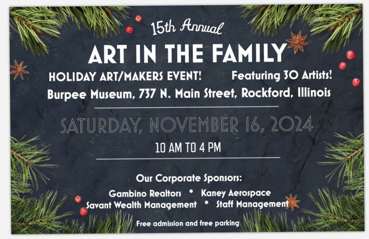 15th Annual Art in the Family Holiday Art Event