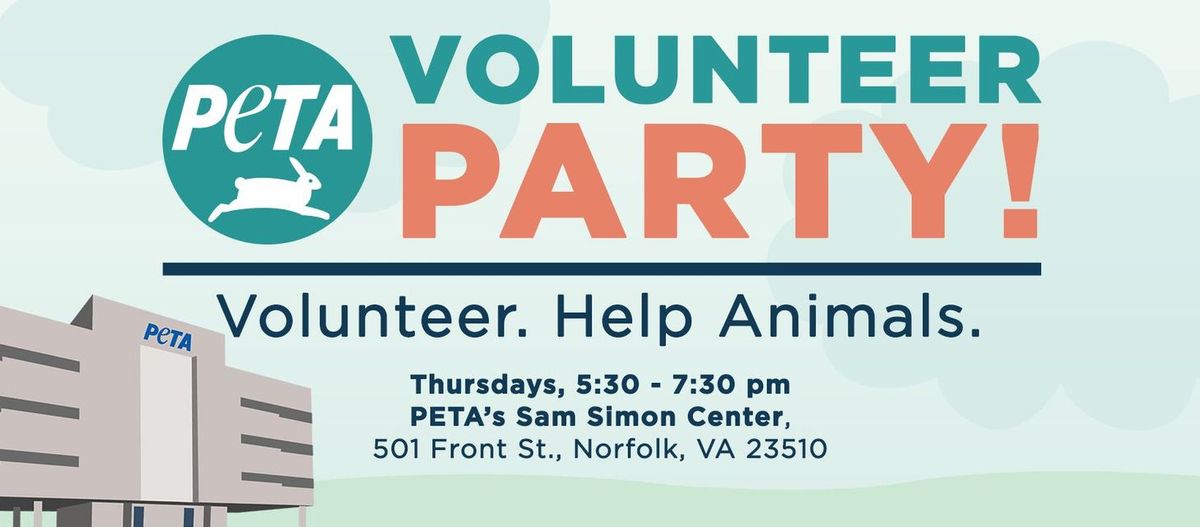 Norfolk: Join us for May's Volunteer Party