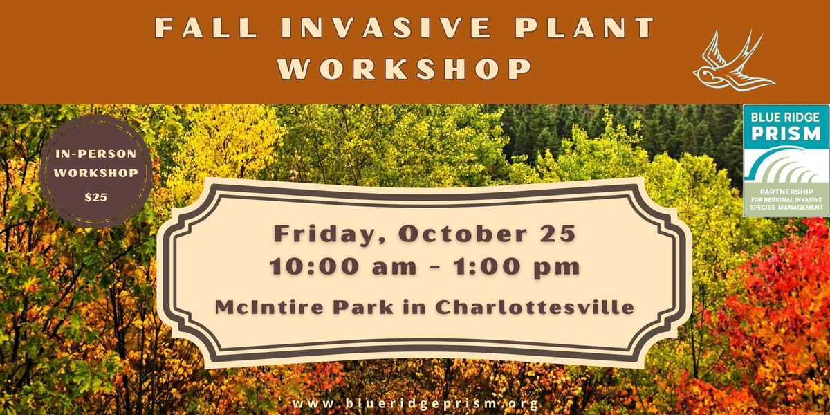 Invasive Plant Workshop at McIntire Park in Charlottesville