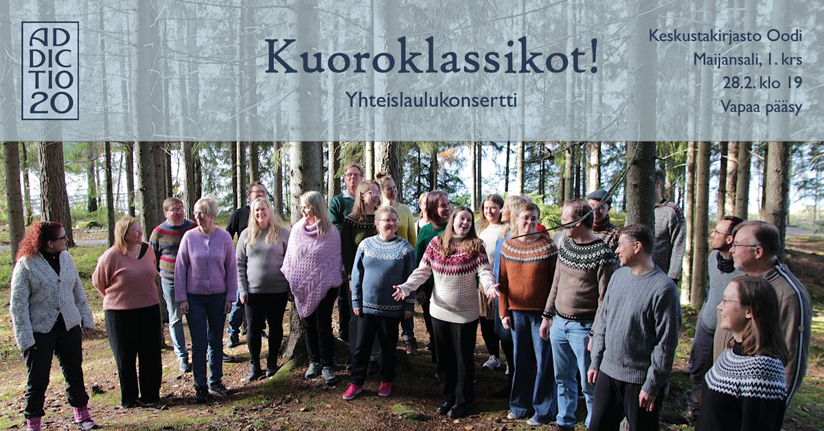 Kuoroklassikot! - Yhteislaulukonsertti