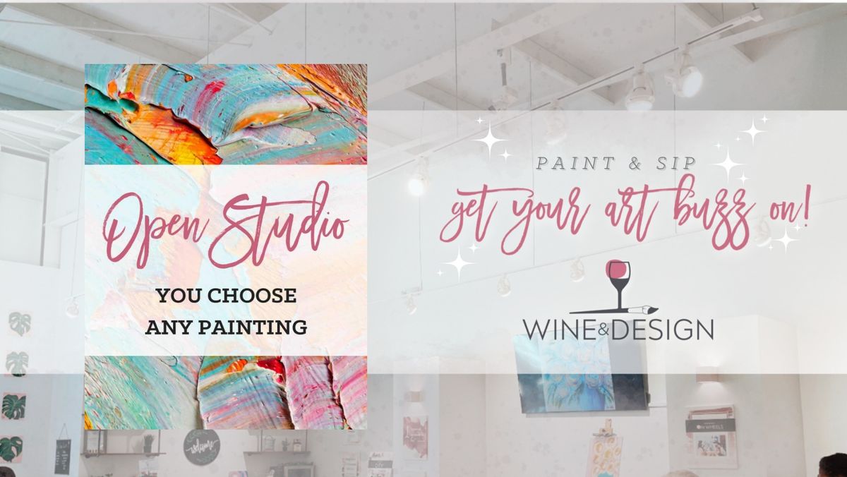 Paint & Sip | Open Studio (Choose From Pre-Traced Canvases)
