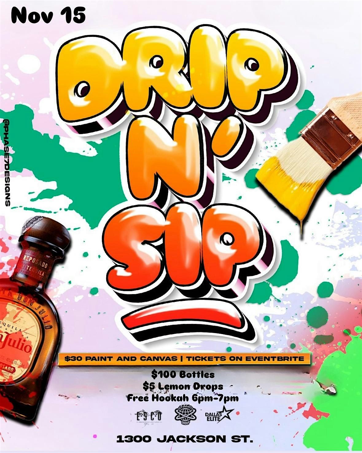 Drip & Sip at esco (Paint and SIP)