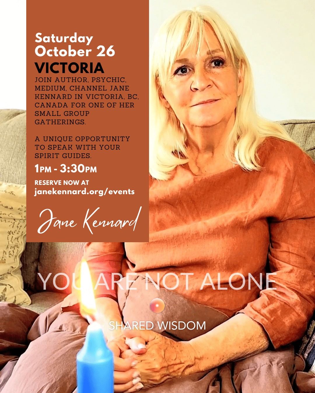 Victoria Gathering: Speak with your Spirit Guides Through Jane Kennard, Psychic, Medium, Channel