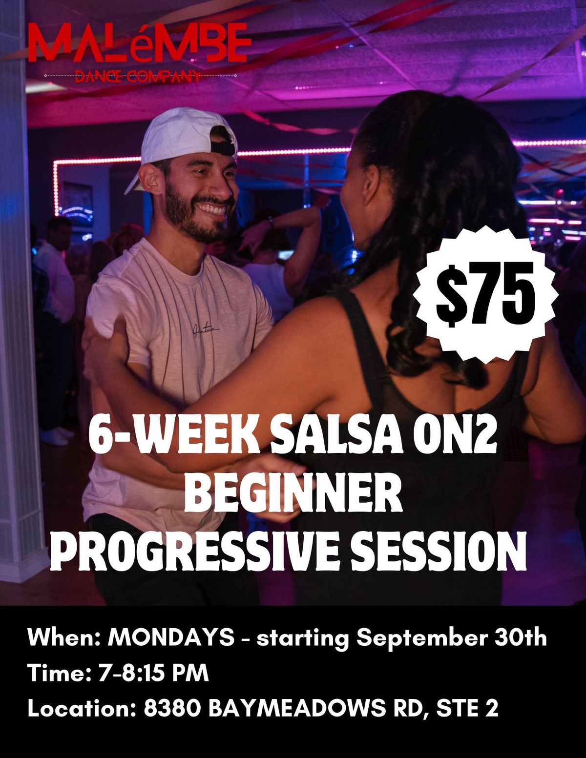 6-Week Beginner Salsa Progressive Course 