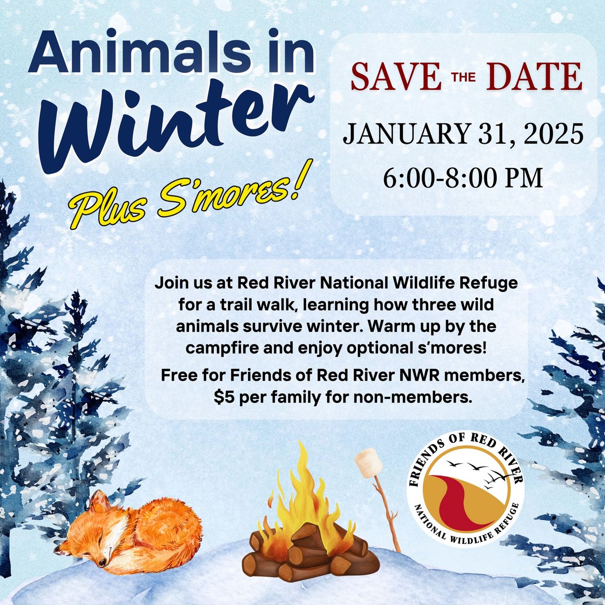 Animals in Winter: Trail Walk & S'mores