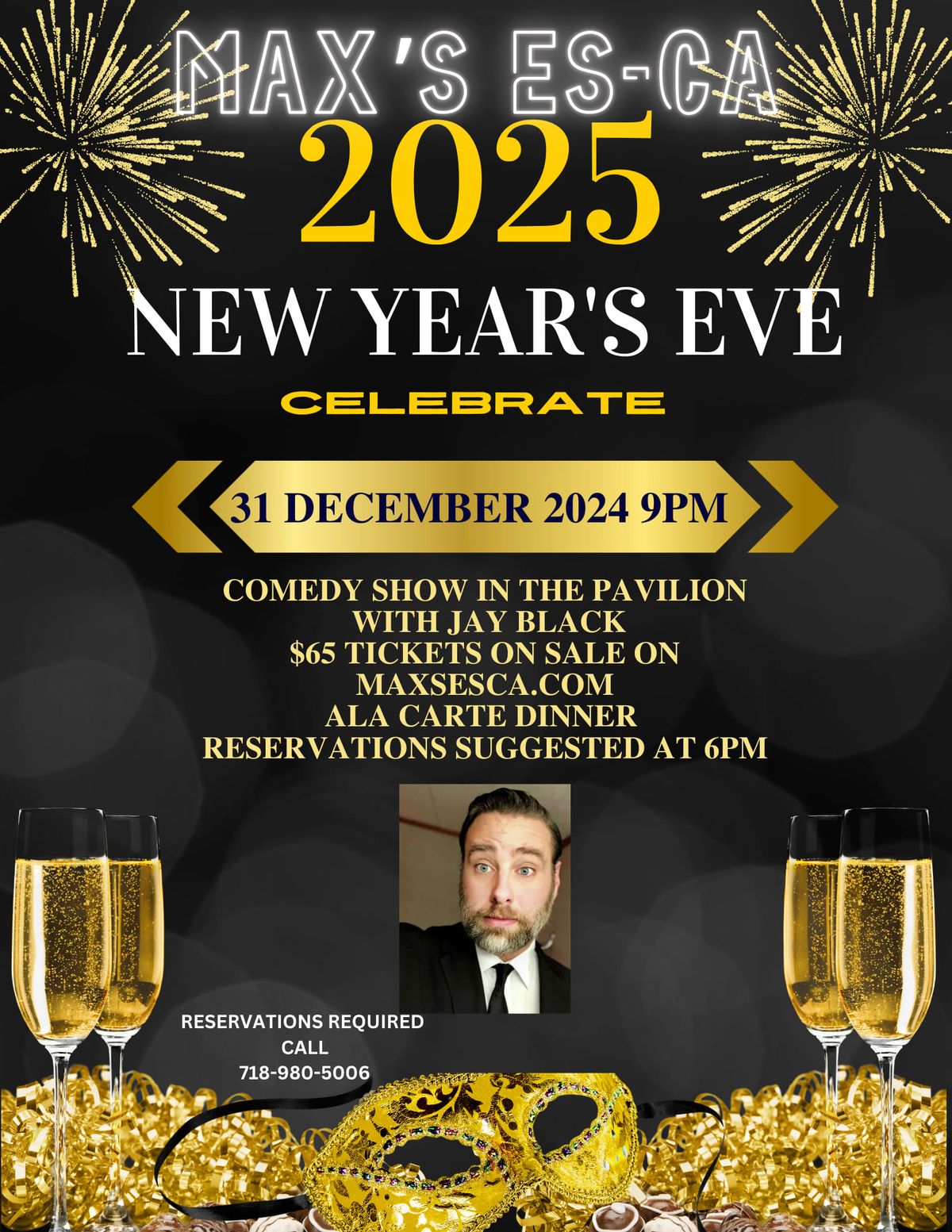 New Years Eve Comedy Night with Jay Black 