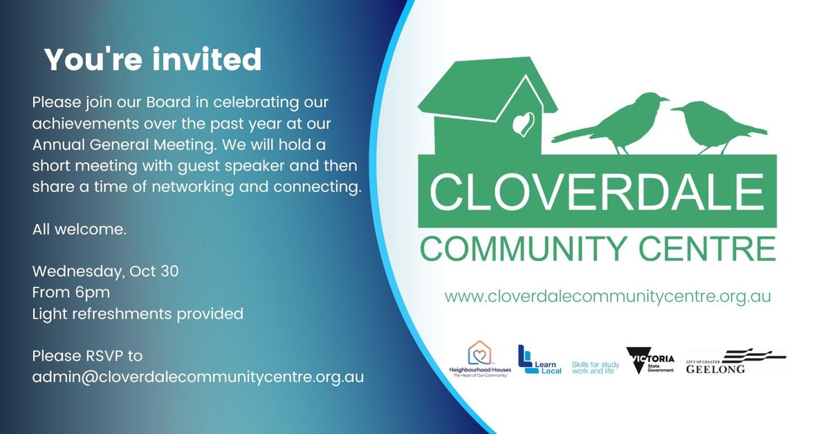 Cloverdale Community Centre Annual General Meeting