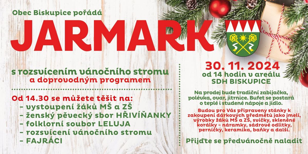 Jarmark s rozsv\u00edcen\u00edm v\u00e1no\u010dn\u00edho stromu