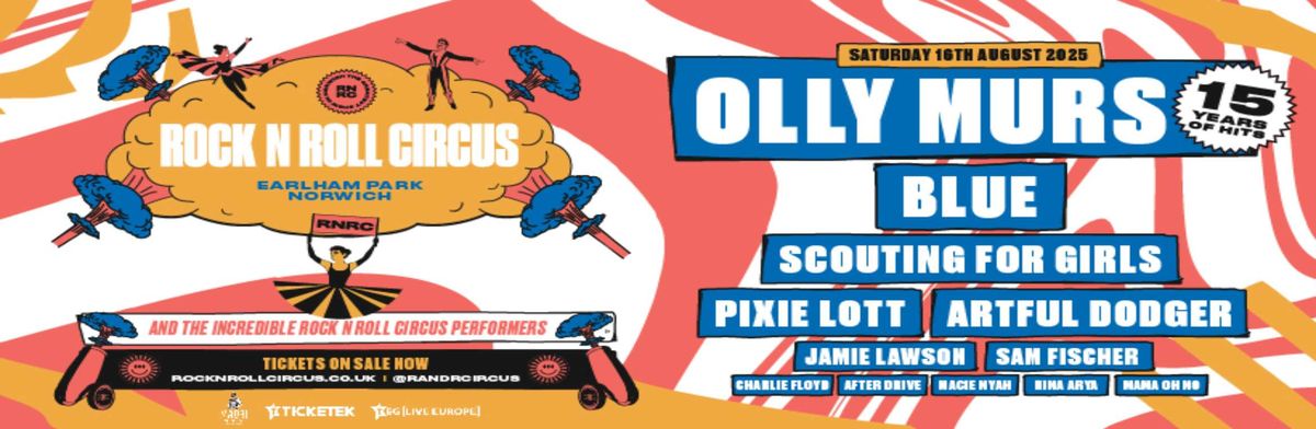 Olly Murs - Rock N Roll Circus 2025 Norwich Tickets
