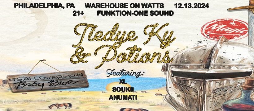 tiedye ky, potions, XL, Soukii & Anumati at Warehouse on Watts (21+)