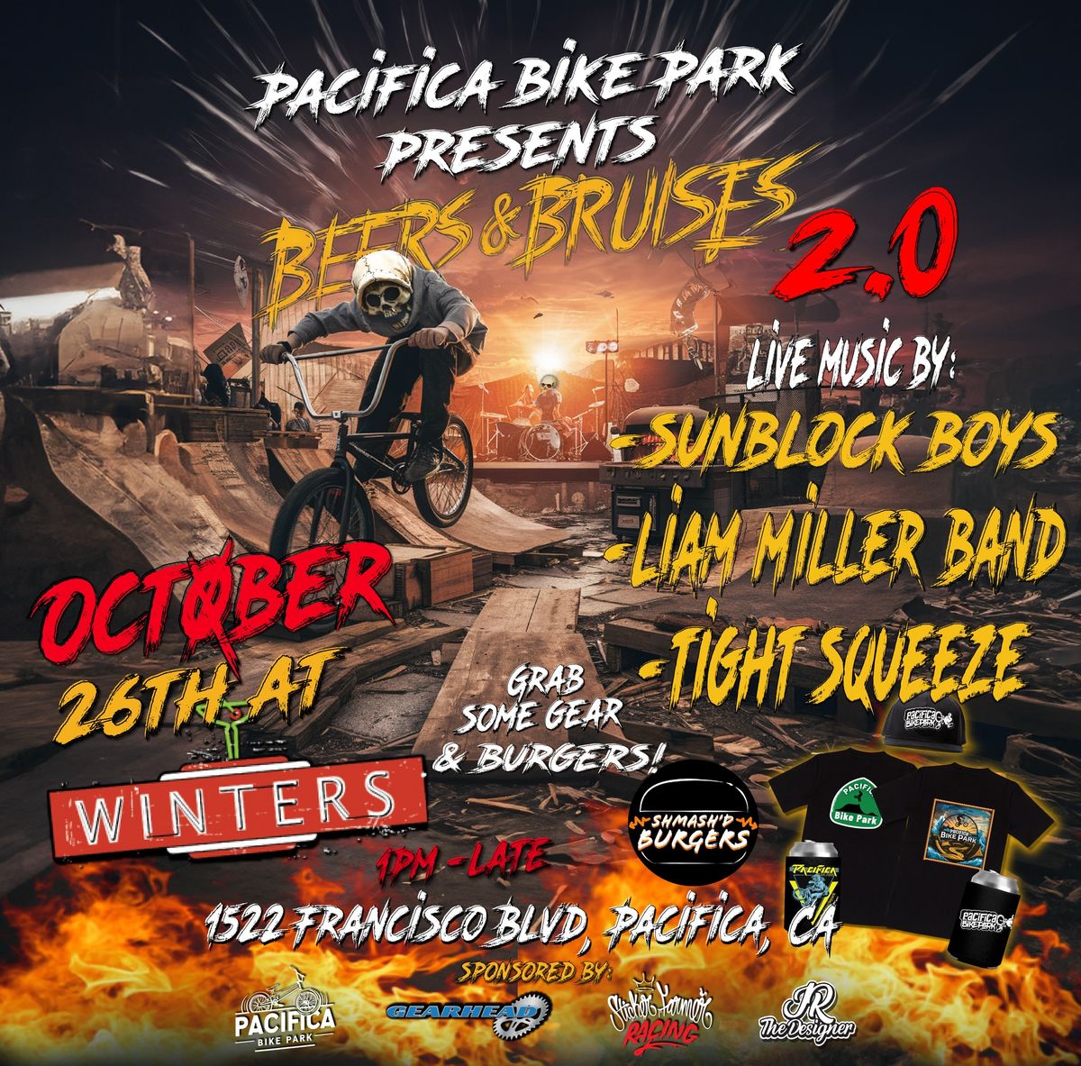 Beers & Bruises: Pacifica Bike Park Benefit