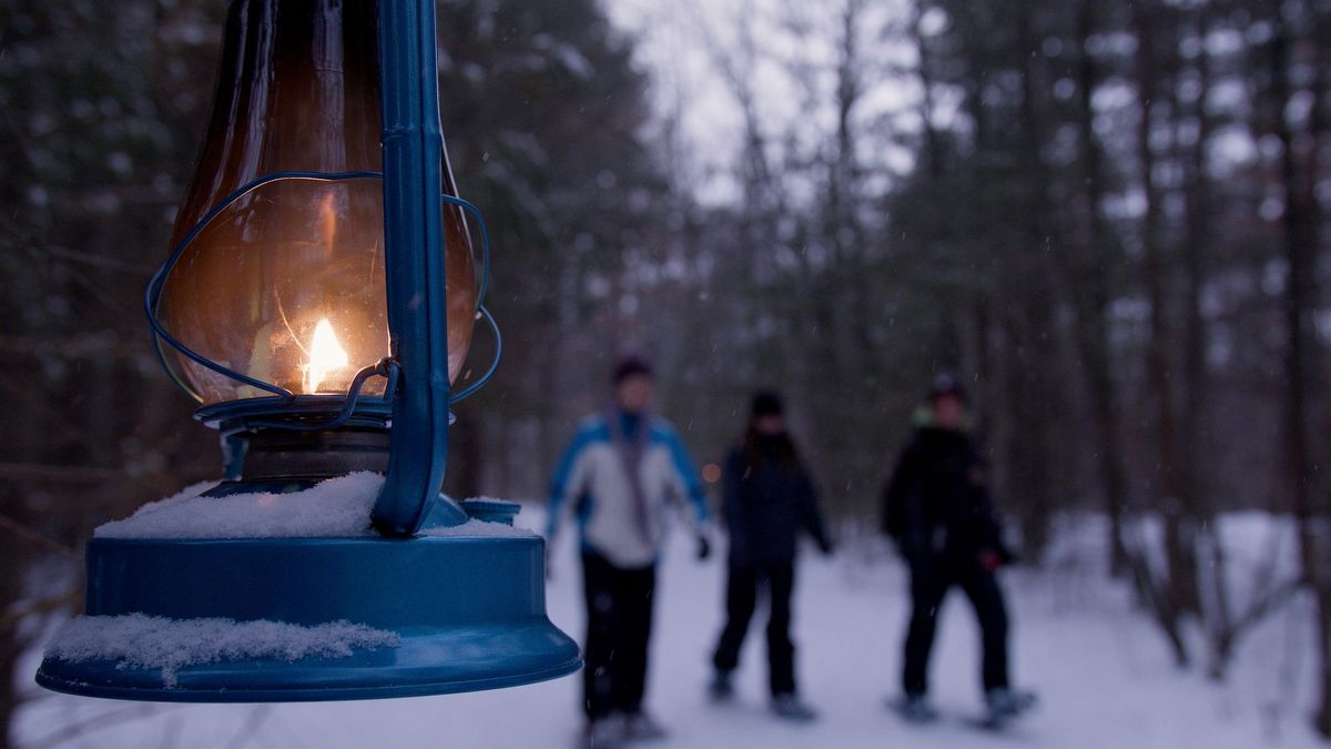 Winter Lantern Lit Hikes along the Cadillac Heritage Trail