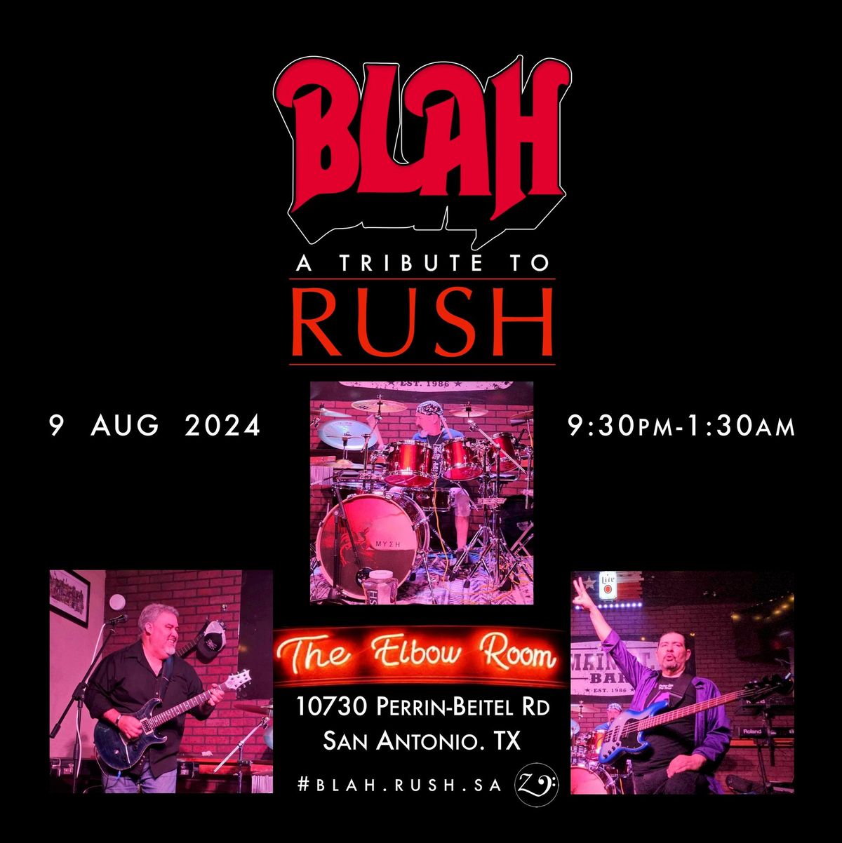 BLAH Rush Tribute at Elbow Room