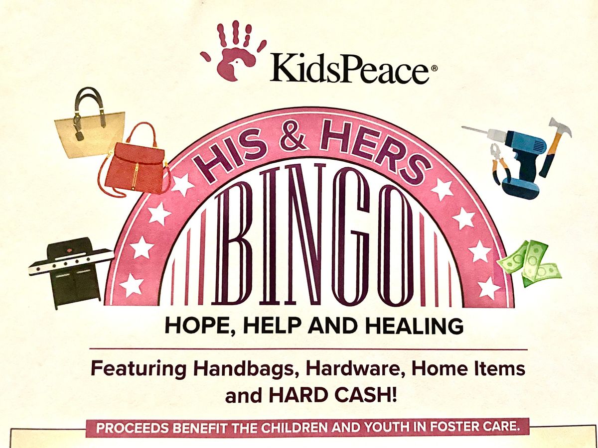 KidsPeace Foster Care His & Hers Bingo