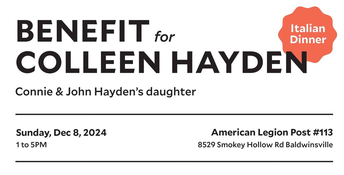 Benefit for Colleen Hayden