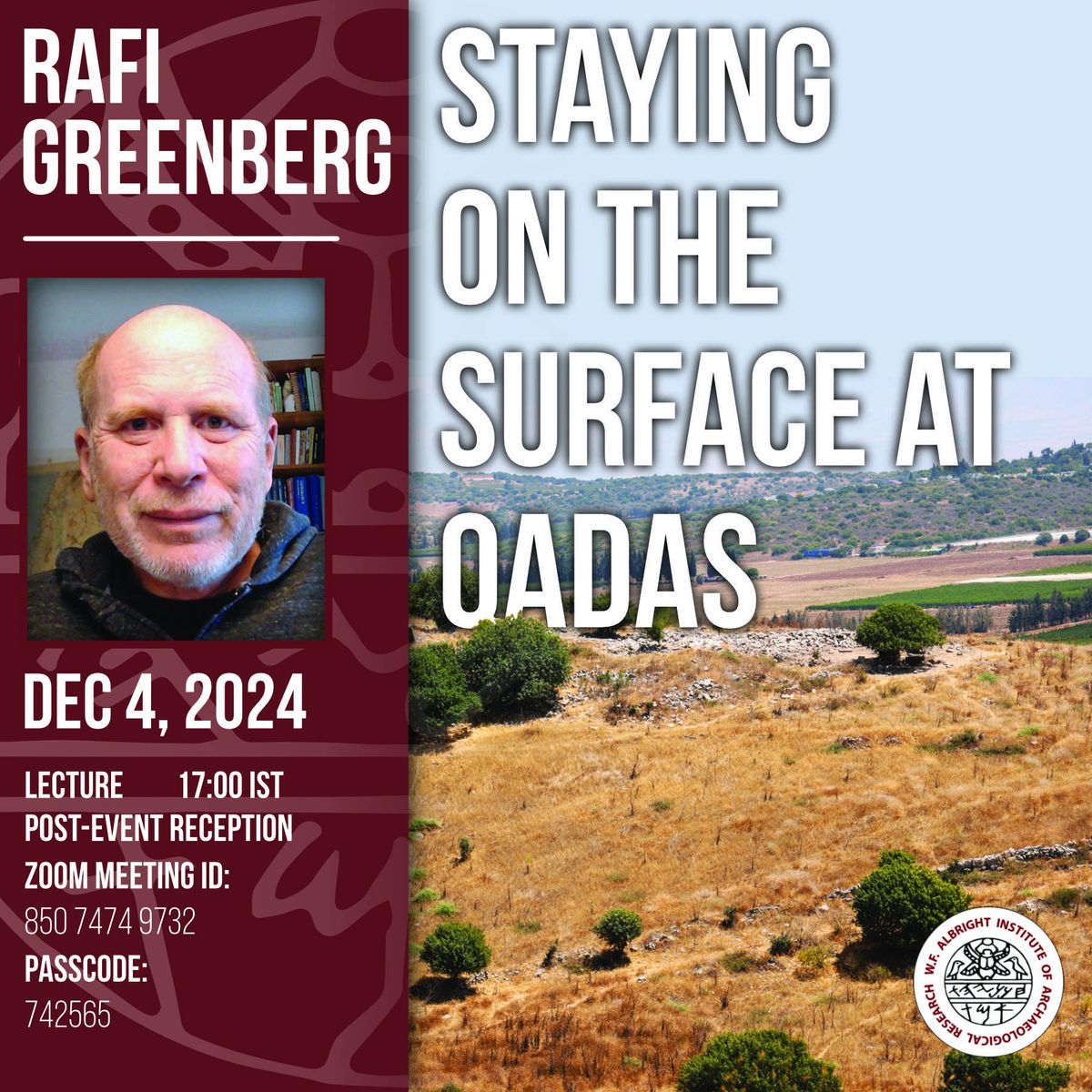 Rafi Greenberg's public lecture