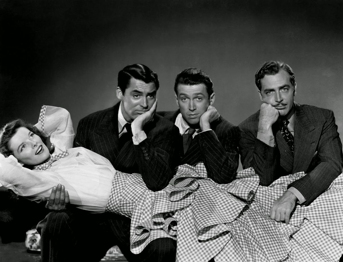 THE PHILADELPHIA STORY (1940) - starring Katharine Hepburn, James Stewart, & Cary Grant