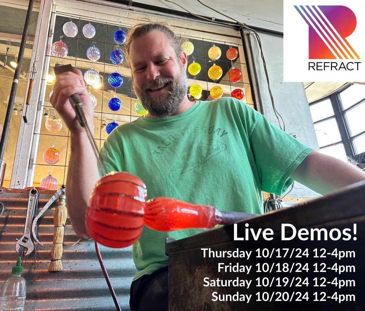 Live Glass Blowing Demos & Art Glass Pumpkin Patch