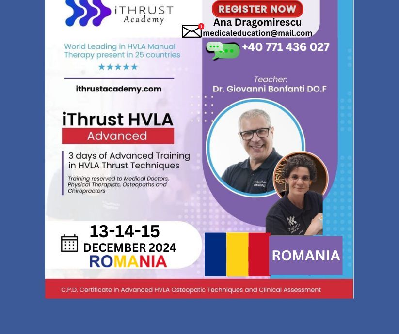 iTHRUST HVLA-HVT 3 DAYS OF ADVANCED TRAINING IN HLA THRUST TEHNIQUES