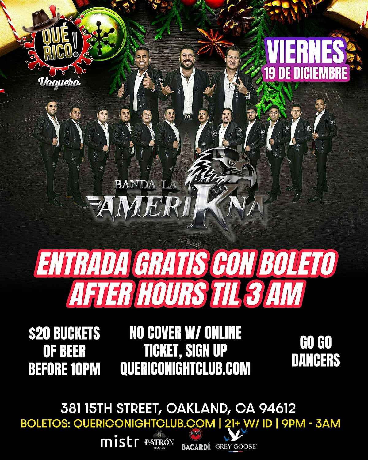 Banda en vivo! Entrada Gratis con Boleto