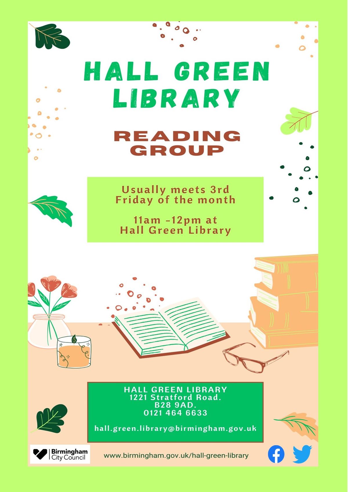 Hall Green Library Reading Group