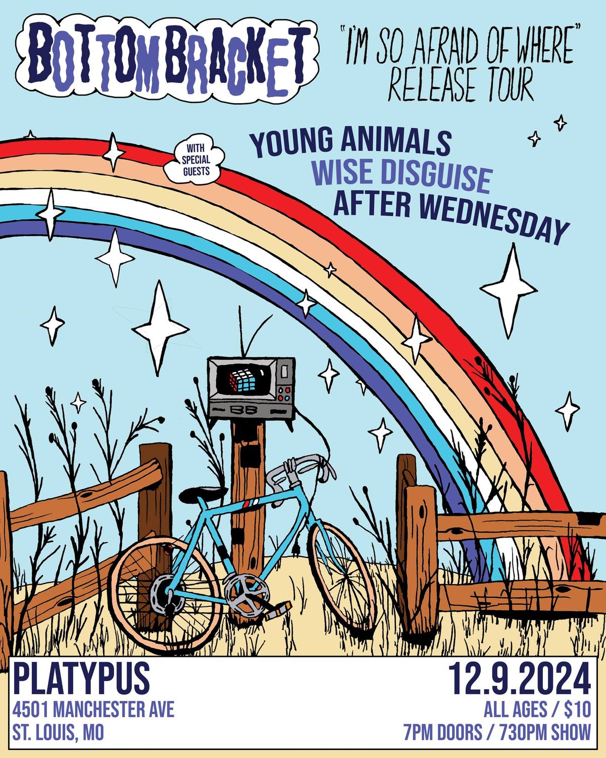 Bottom Bracket (CH), Young Animals, Wise Disguise + After Wednesday at Platypus