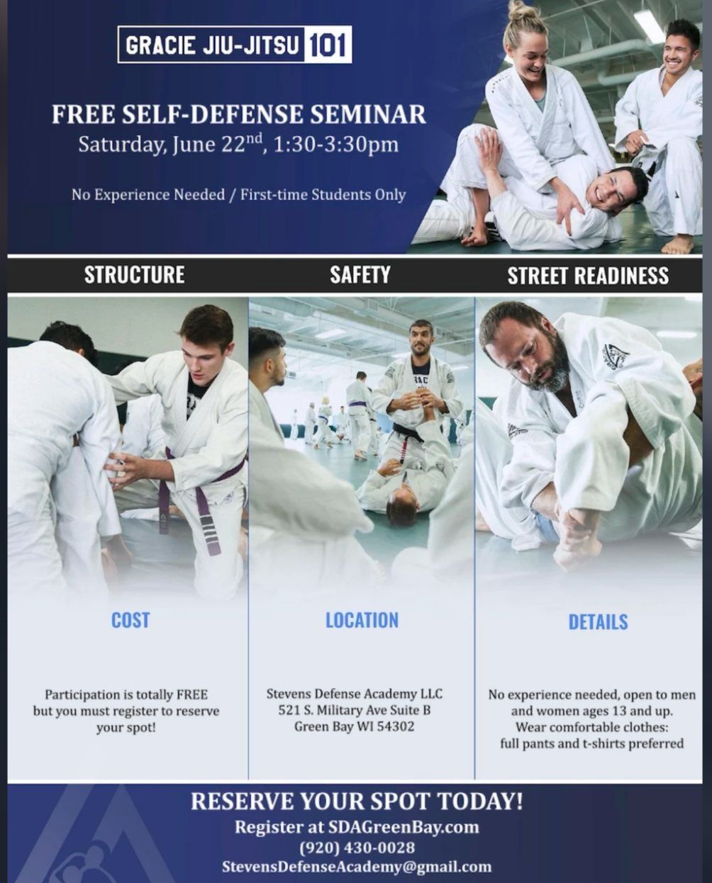 Free Self-defense Seminar: Jiu-Jitsu 101