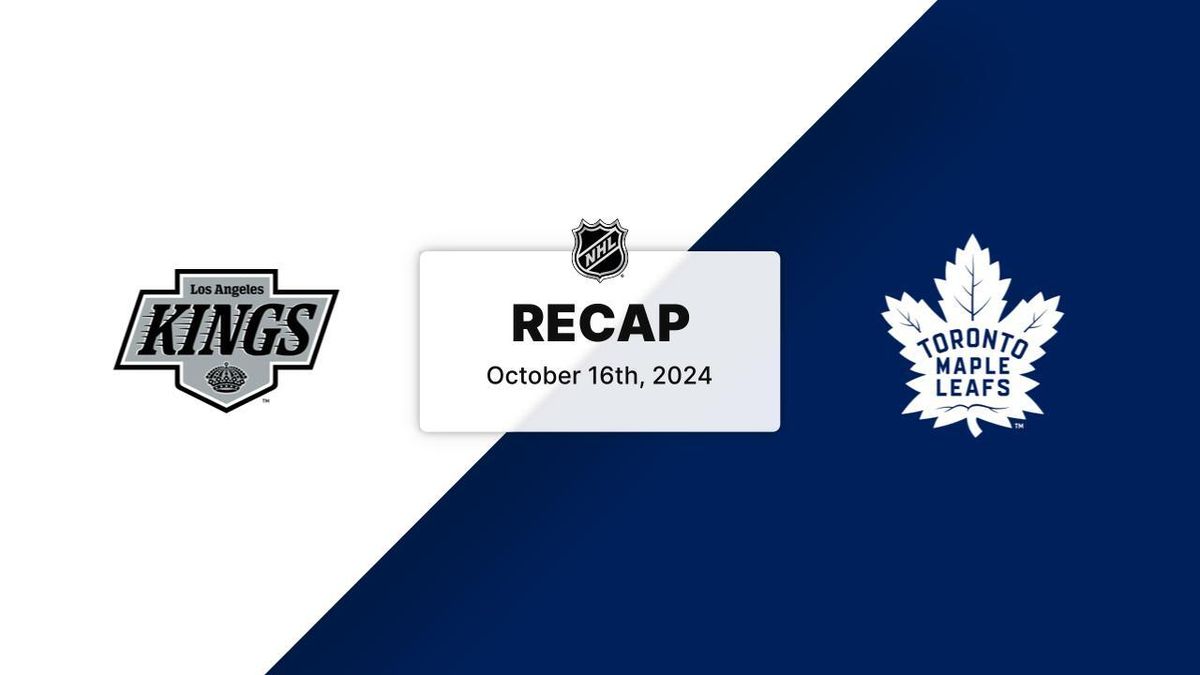 Toronto Maple Leafs at Los Angeles Kings