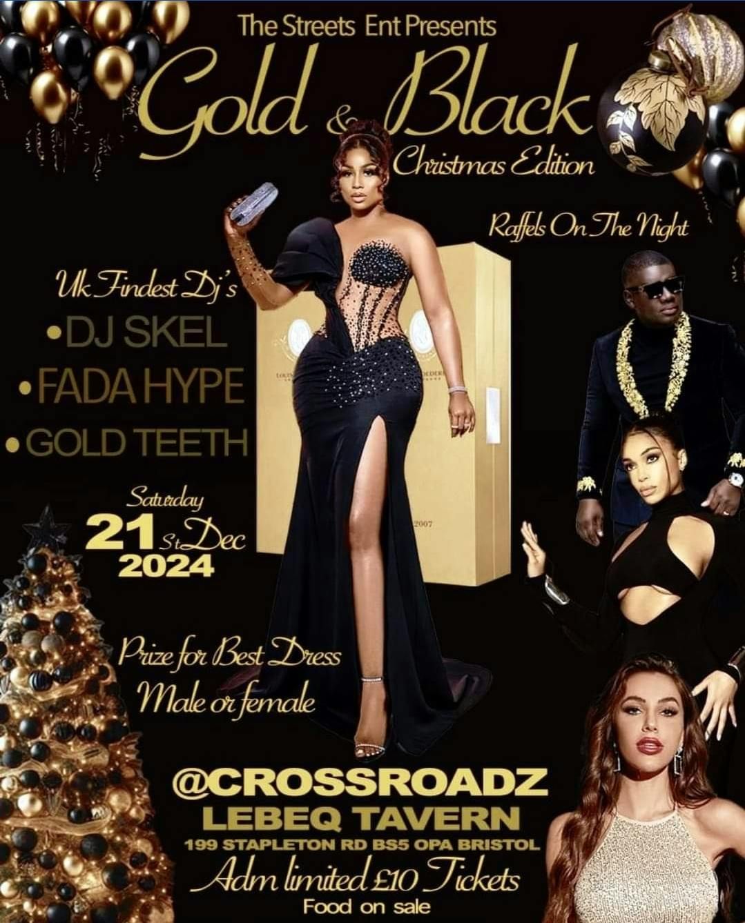 GOLD &amp; BLACK PARTY CHRISTMAS EDITION.  