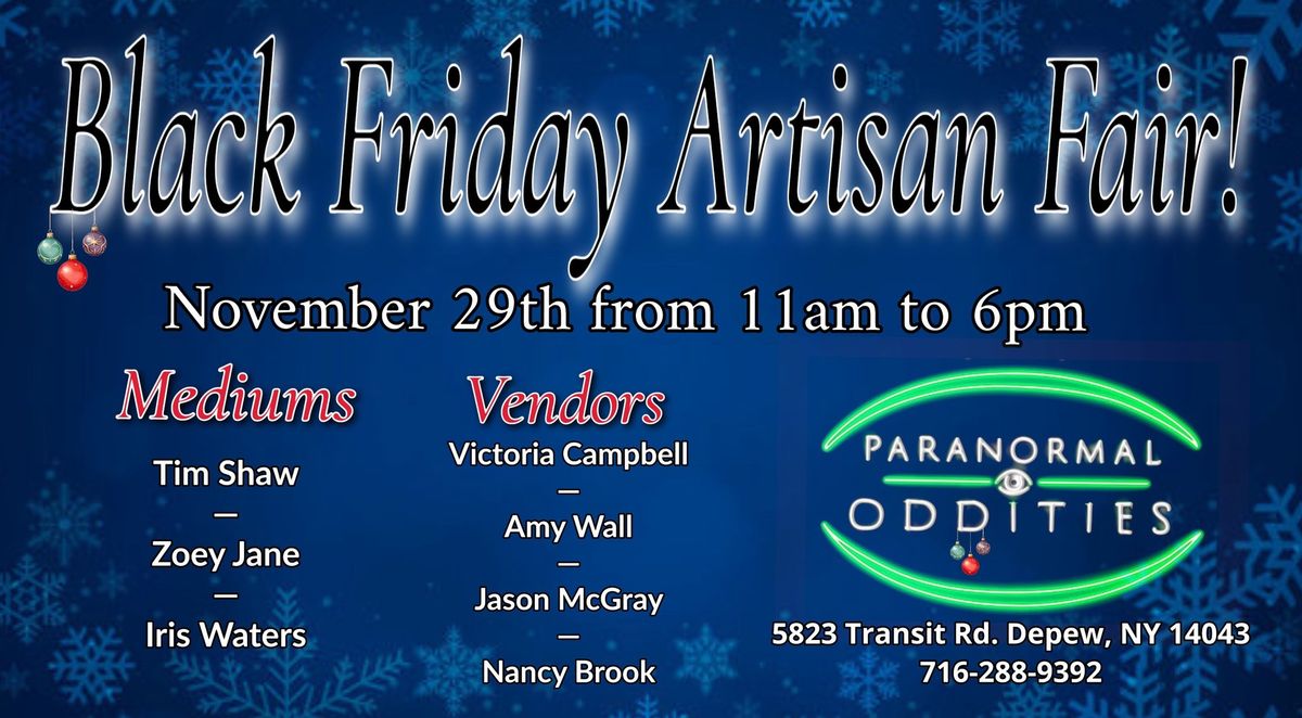 Black Friday Medium - Artisan Fair