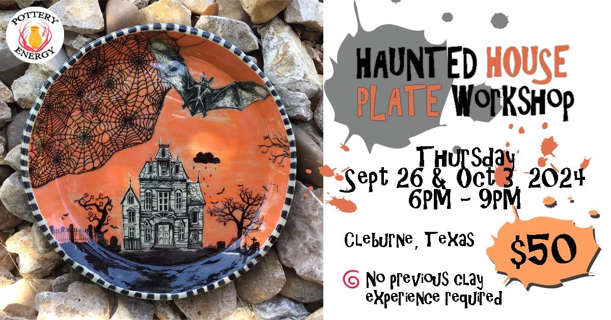 Halloween Haunted House Plate Workshop