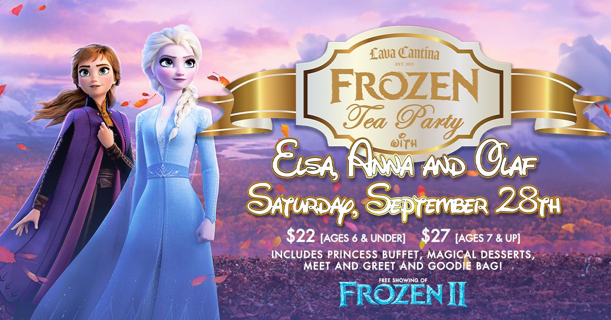 Frozen Princess Tea Party with Elsa, Anna and Olaf!