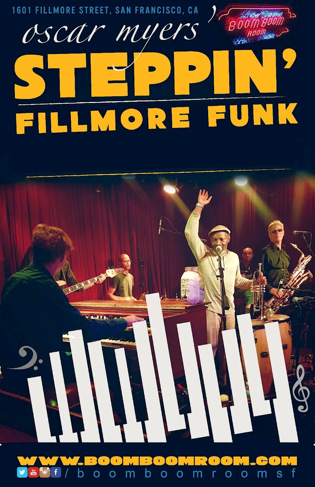FILLMORE JAZZ FEST at BOOM BOOM ROOM w\/ STEPPIN' (No Cover charge - All Day Party & Live MusicShow) 