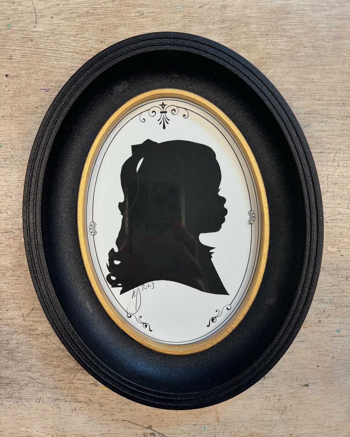 Hand cut Silhouette Portraits