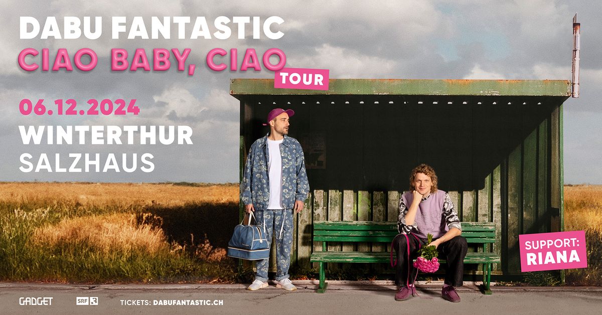 Ausverkauft: DABU FANTASTIC | CIAO BABY, CIAO TOUR | SALZHAUS WINTERTHUR