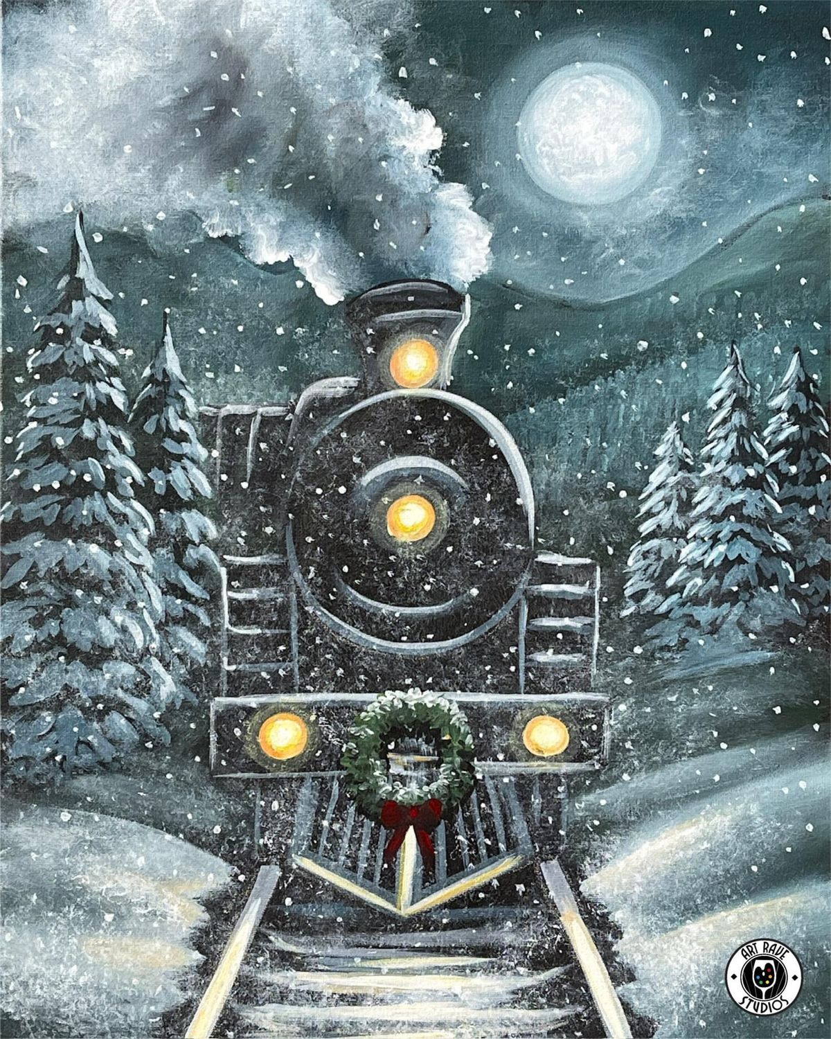 Polar Express Sip and Paint