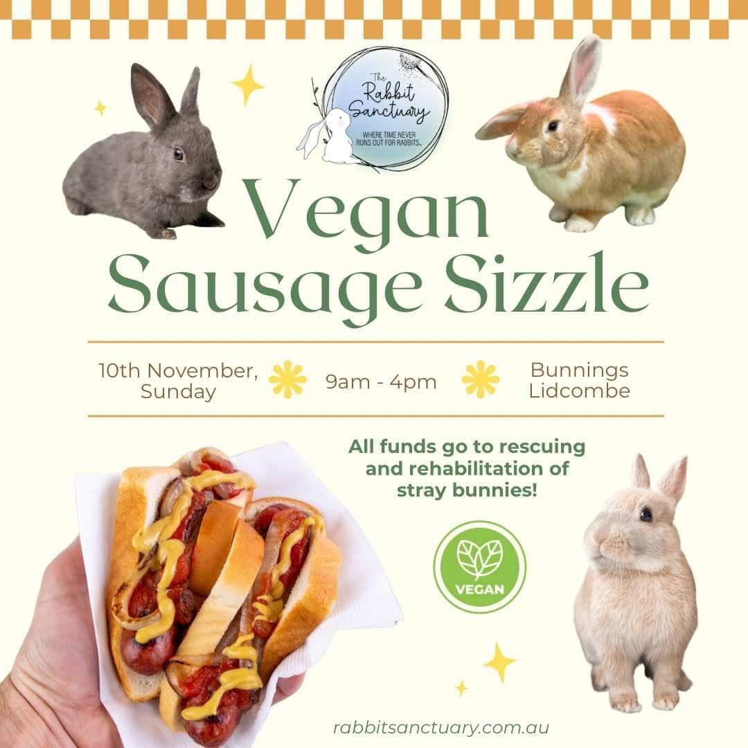 Bunnings Sausage Sizzle Fundraiser for The Rabbit Sanctuary