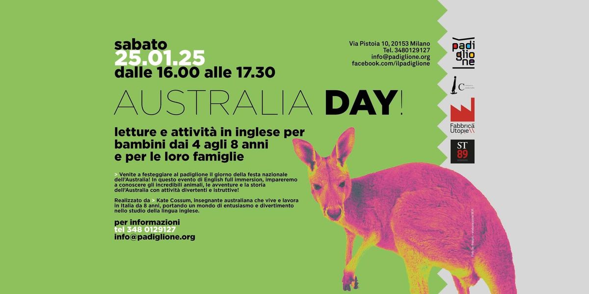 Australia Day | Attivit\u00e0 per bambini dai 4 agli 8 anni