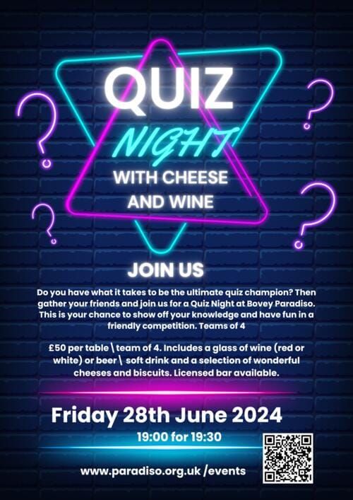 Quiz Night with Cheese and Wine