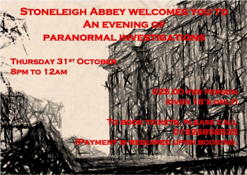 Paranormal Investigation Evening 