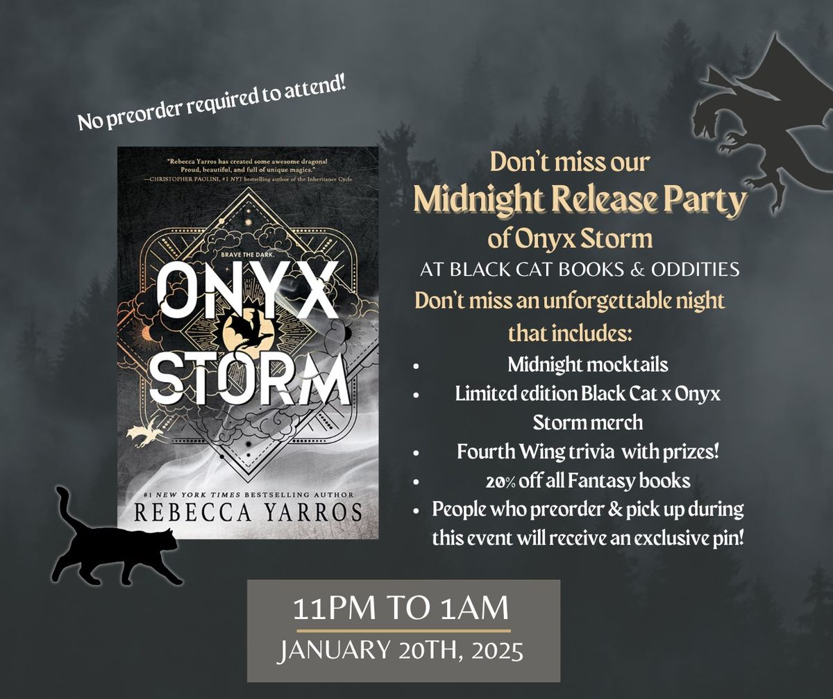 Midnight Release Party - Onyx Storm @ Black Cat Books & Oddities