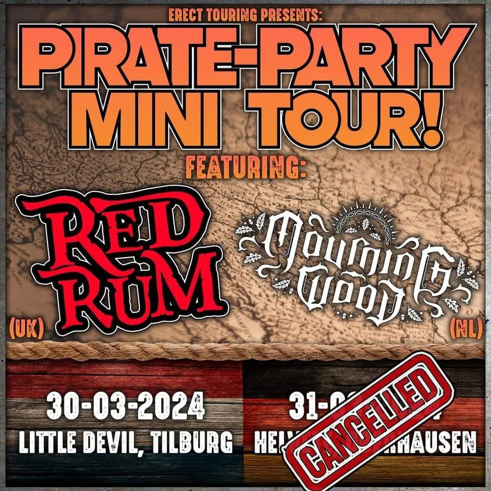 Pirate-Party Mini Tour Tilburg: Red Rum + Mourning Wood
