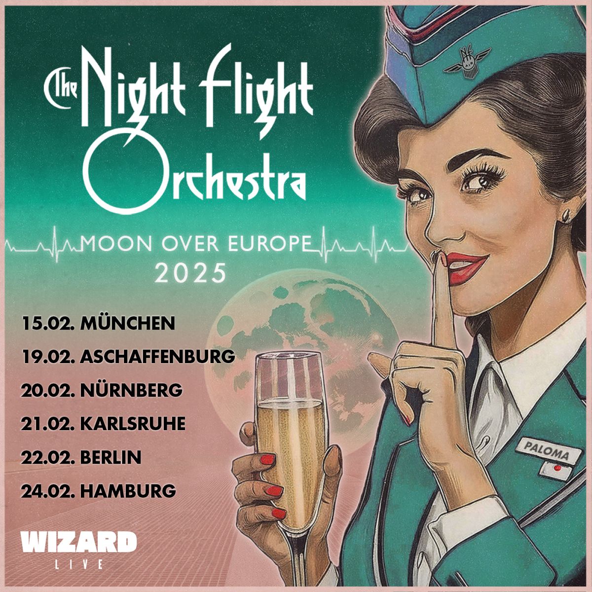 The Night Flight Orchestra - Moon Over Europe \/ N\u00fcrnberg