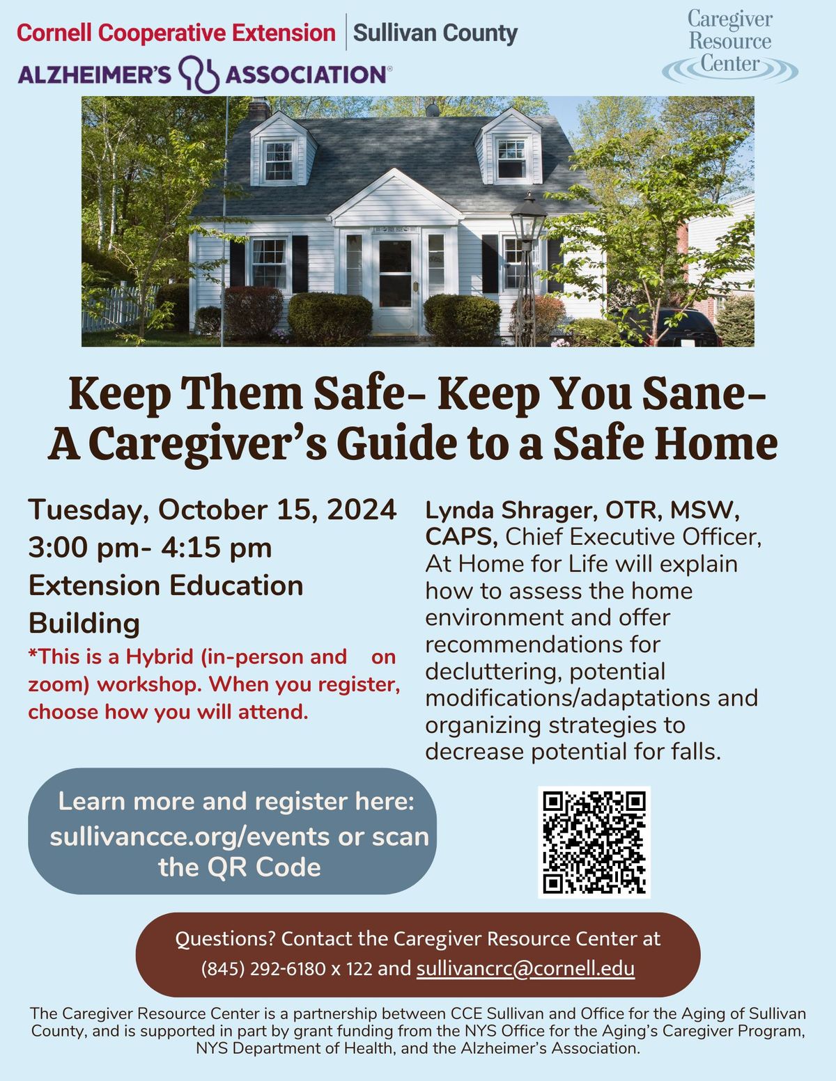 Keep Them Safe - Keep You Sane - A Caregiver\u2019s Guide to a Safe Home